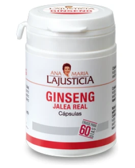 Ginseng con Jalea Real  60 cápsulas – Ana Maria La Justicia