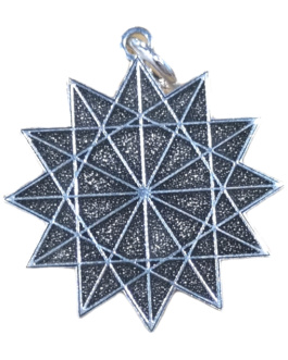 Amuleto Estrella 12 Puntas Plata