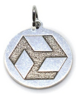Colgante amuleto Antakharana plata