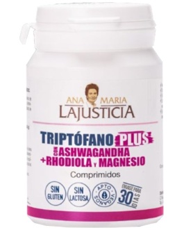 Triptófano Plus con Ashwagandha, Rhodiola y Magnesio  60 comprimidos – Ana Maria La Justicia