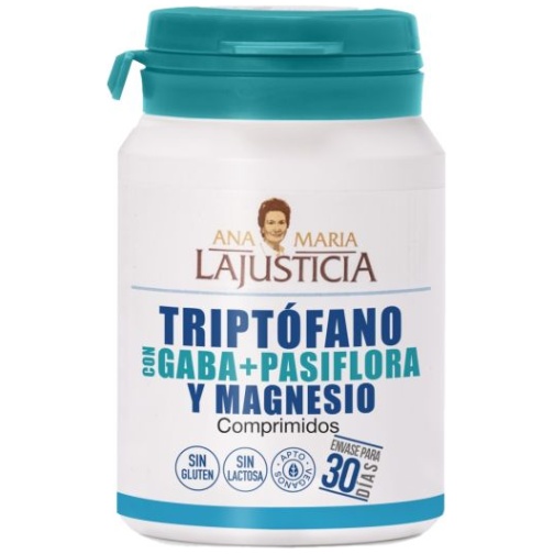 Triptófano con Gaba + Pasiflora y Magnesio  60 comprimidos