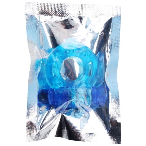 CHISA Anillo para el Pene y Vibracion 1.8 cm Azul