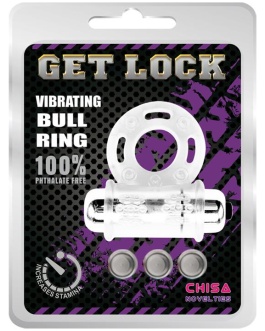 CHISA Anillo Vibrador para el Pene  Bull Ring Transparente