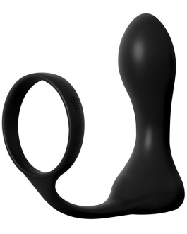 ANAL FANTASY ELITE Anillo y Plug Anal Rechargeable Negro
