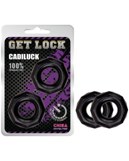 CHISA Anillos para el Pene Cadiluck Negro