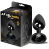 AFTERDARK Blackgem Plug Anal Metálico con Joya Talla S Negro