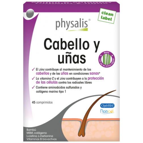 Cabello y Uñas 45 comprimidos - Physalis