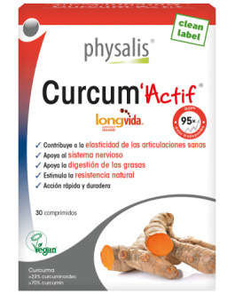 Curcum Actif 30 comprimidos – Physalis