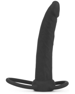 LOVETOY Dildo Anal con Doble Anillo Negro