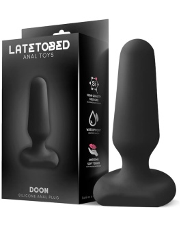 LATETOBED Doon Plug Anal de Silicona Negro