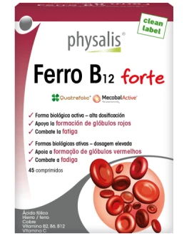 Ferro B12 Forte 45 comprimidos – Physalis