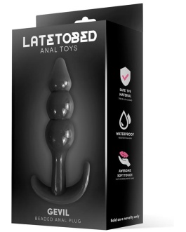 LATETOBED Gevil Plug Anal en Ancla Negro