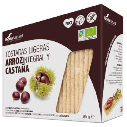 Soria Natural - Tostadas De Arroz Y Castaña 95Gr. Bio