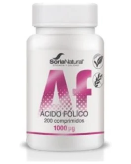 Acido Folico Liberacion Sostenida 250Mg 200Comp. – Soria Natural