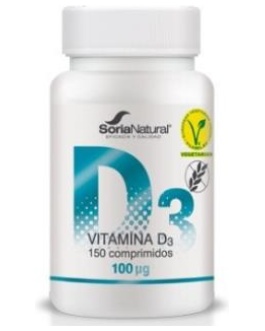 Vitamina D3 Liberacion Sostenida 250Mg 150Co Vegan – Soria Natural