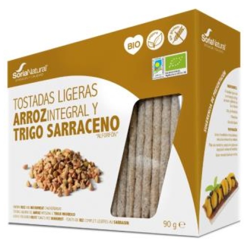 Soria Natural - Tostadas De Arroz Integral Y Trigo Sarraceno 90Gr.