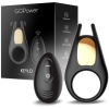 GOPOWER Keylo Anillo para el Pene con Control Remoto y Luces Led USB Silicona