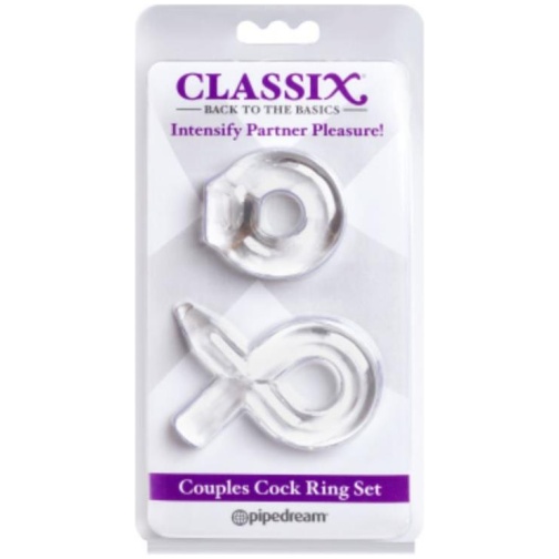 CLASSIX Kit de Anillos para el Pene Transparente