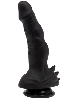 X-MEN Nicks Dildo Semi Realista 17,78 cm Silicona Negro
