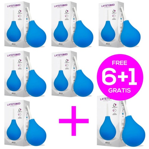 LATETOBED Pack 6+1 Buld Ducha Anal Azul