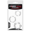 LOVETOY Pack de 3 Anillos para el Pene Power Plus Triple Transparentes