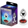 AFTERDARK Plug Anal con Joya rojo Rubi Talla S Aluminio