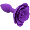 A-GUSTO Plug Anal de Silicona con Rosa Púrpura