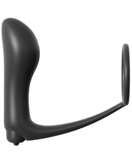 ANAL FANTASY COLLECT. Plug Vibrador con Anillo Pene – Color Negro