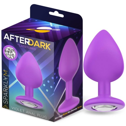 AFTERDARK Sparkly Plug Anal Silicona Talla M Violet