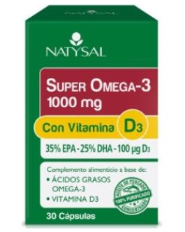 Super Omega 3 1000Mg Con Vitamina D3 30Cap. Natysal