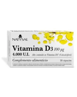 Vitamina D3 4000Ui 30Cap. Natysal