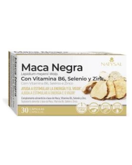 Maca Negra Con B6, Selenio Y Zinc 30Cap. Natysal