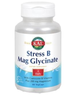 Stres B Mag Glycinate 60Cap.Veg. Solaray