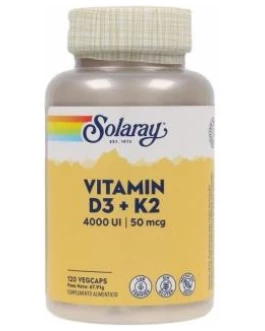 Big Vitamin D3 & K2 (Mk7) 120Cap. Solaray