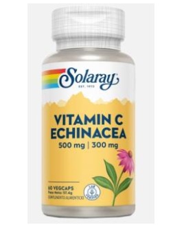 Vitamina C 500Mg + Echinacea 300Mg. 60Cap. Solaray