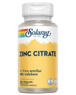 Zinc 25Mg+Semilla De Calabaza 50Mg 60Vcap. Solaray