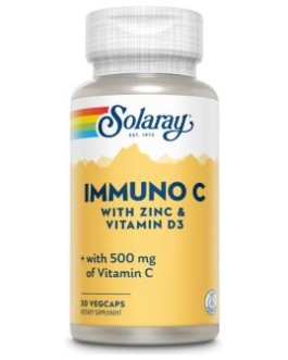 Immuno C +D3+Zn 30Vcap. Solaray