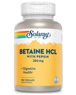 Betaine Hci 250Mg 180Vcap. Solaray