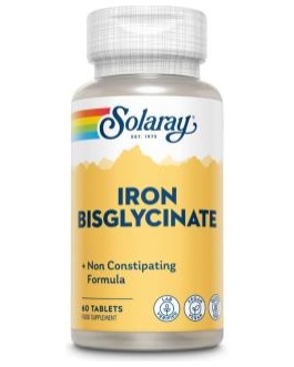 Bisglycinate Iron Hierro Bisglicinato 60Comp. Solaray