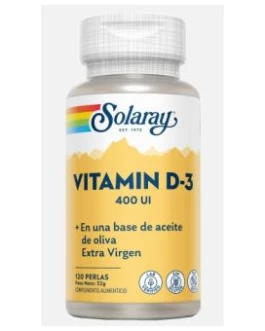 Vit. D3 400Ui 120Perlas Solaray