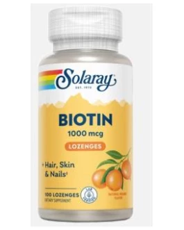 Biotin 1000Mcg. 100Comp.Sublinguales Solaray