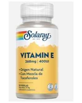 Vit. E (100% D-Alfa Tocoferoles) 50Perlas Solaray