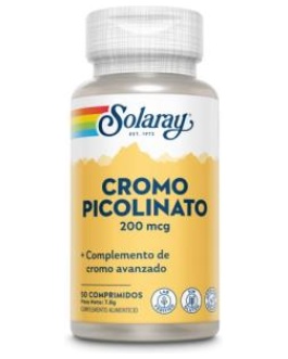 Chromium Picolinato 200Mcg. 50Comp. Solaray