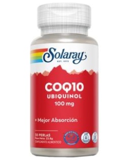 Coq10 Ubiquinol 100Mg. 30Perlas Solaray
