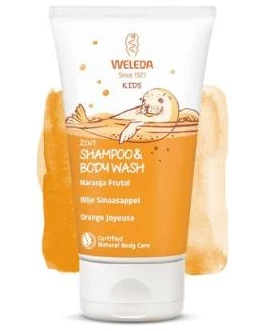 Champu Y Gel 2 En 1 Infantil Naranja Frutal 150Ml. Weleda