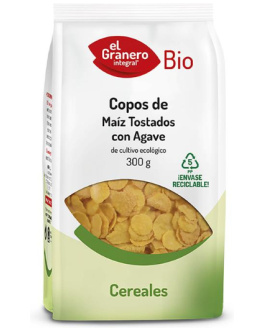 Maiz Copos Tostados Con Agave Bio 300 Gr (Granero)