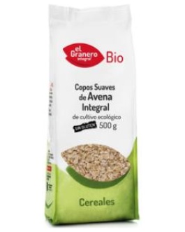 Copos Suaves Avena Integral Sin Gluten Bio 500Gr (Granero)