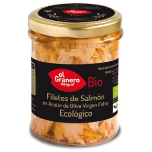 EL GRANERO INTEGRAL-FILETES SALMON SALVAJE BIO.TARRO 195GR (GRA)