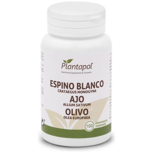 PLANTA POL-ESPINO BLANCO. AJO. OLIVO 100COMP. 550MG. (P.POL)