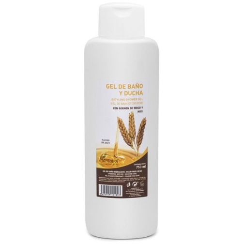 PLANTA POL-GEL BAÑO GERMEN TRIGO+MIEL 750ML.